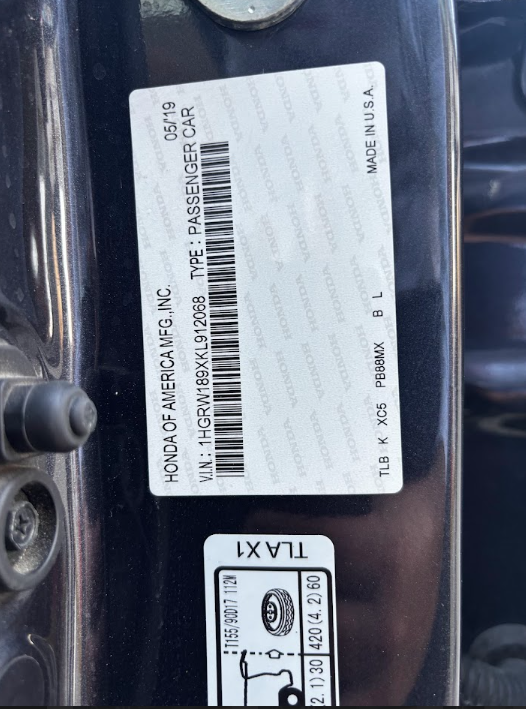 Honda CRV Lateral derecho 22
